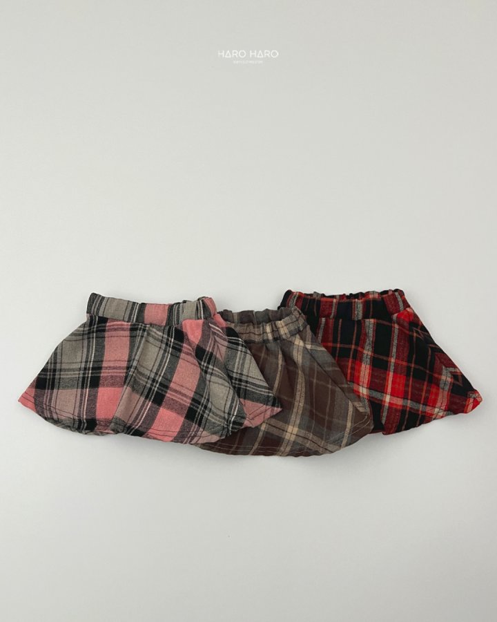 Haro Haro - Korean Children Fashion - #kidzfashiontrend - Sweet Check Mini Skirt - 4