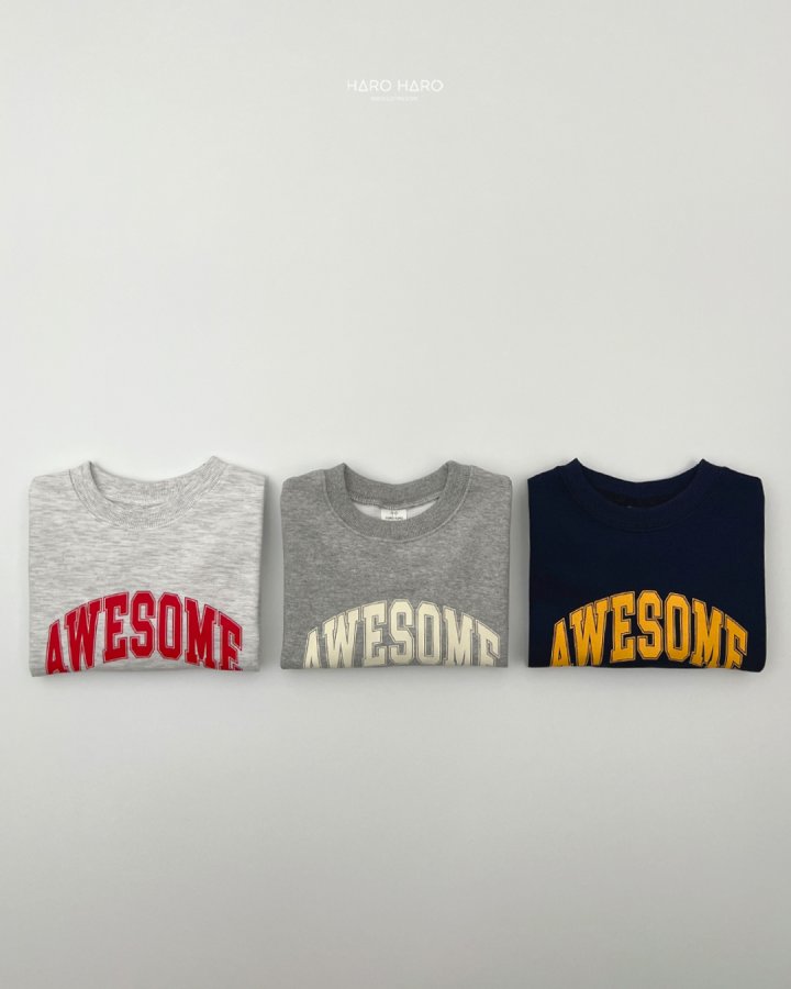 Haro Haro - Korean Children Fashion - #Kfashion4kids - (Kids) Awesome Sweatshirt - 7