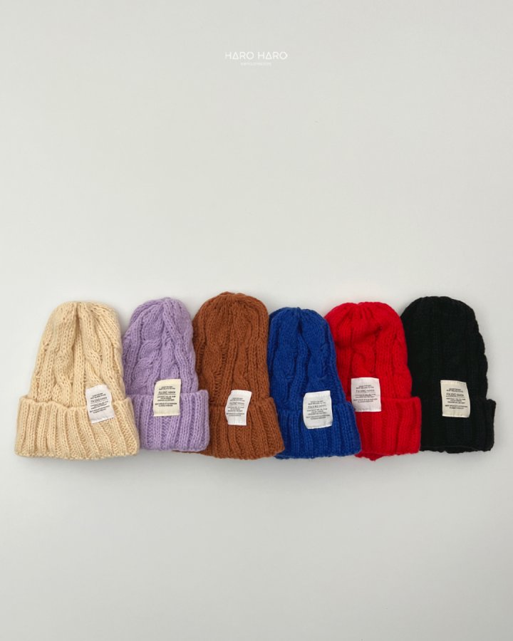 Haro Haro - Korean Children Fashion - #kidzfashiontrend - Soft Cable Beanie - 4