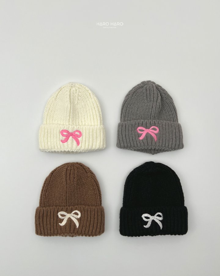Haro Haro - Korean Children Fashion - #Kfashion4kids - Cute Ribbon Beanie - 2