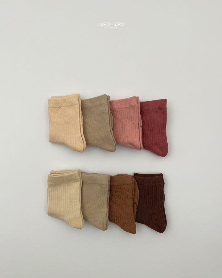 Haro Haro - Korean Children Fashion - #Kfashion4kids - Powder Socks Set (set of 4) - 5