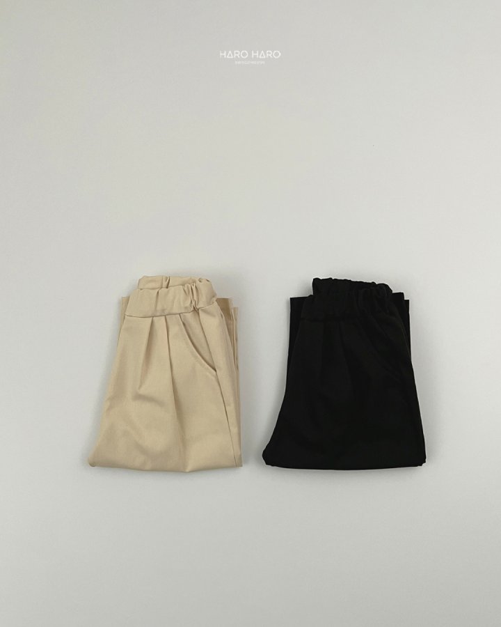 Haro Haro - Korean Children Fashion - #childofig - Cotton Pleated Pants (set of 2) - 9