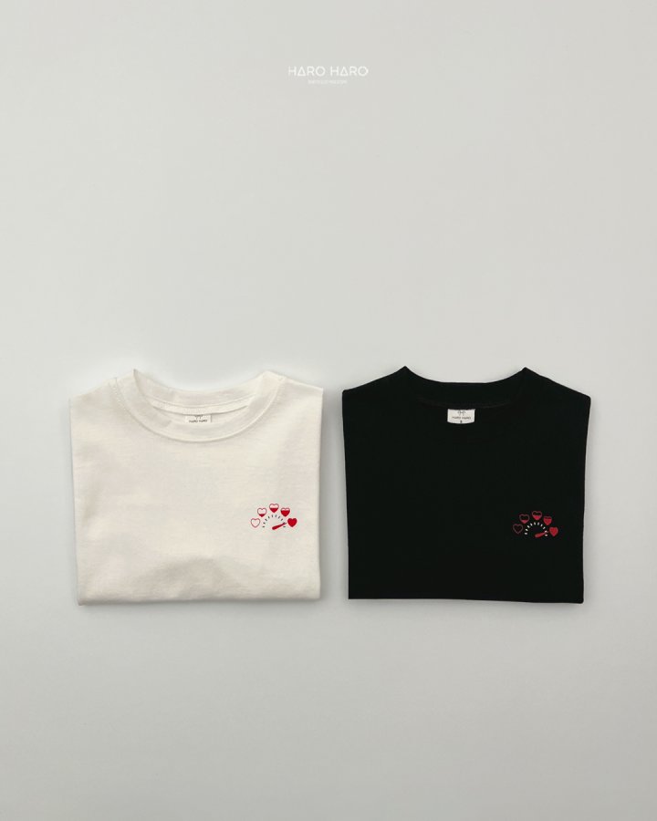 Haro Haro - Korean Children Fashion - #childofig - (Kids) Heart Boom Tee - 7