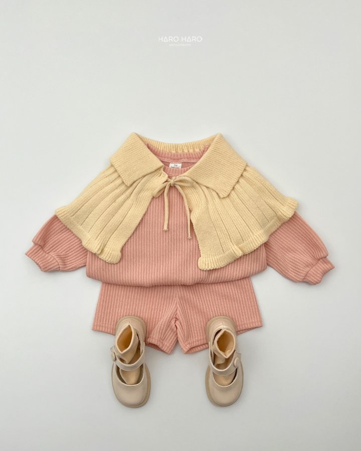 Haro Haro - Korean Children Fashion - #childrensboutique - Brownie Knit Cape - 8