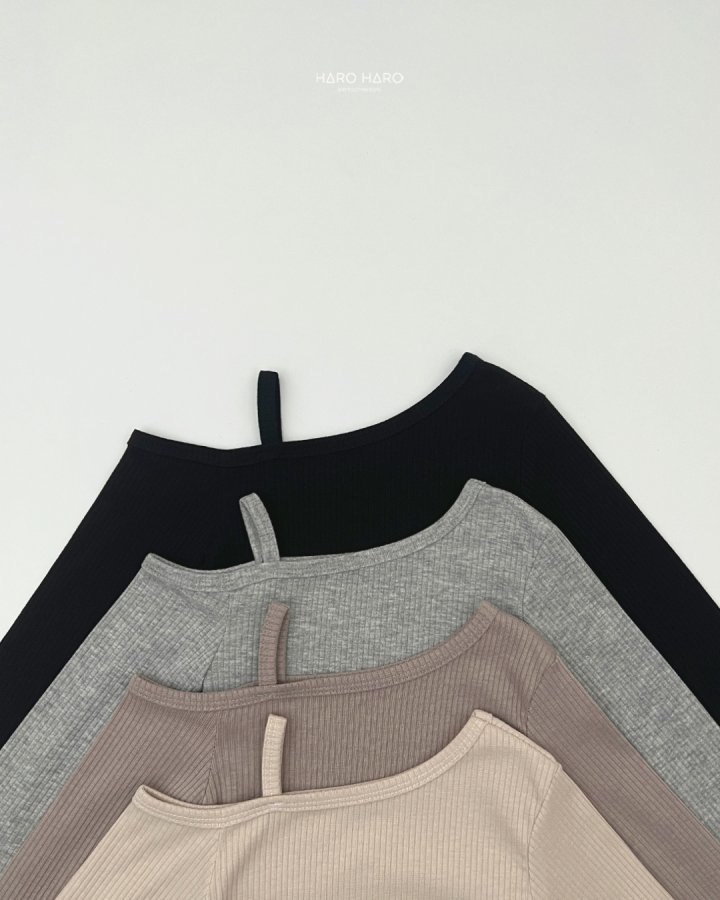 Haro Haro - Korean Children Fashion - #childrensboutique - Unbalanced Off-shoulder Tee - 3
