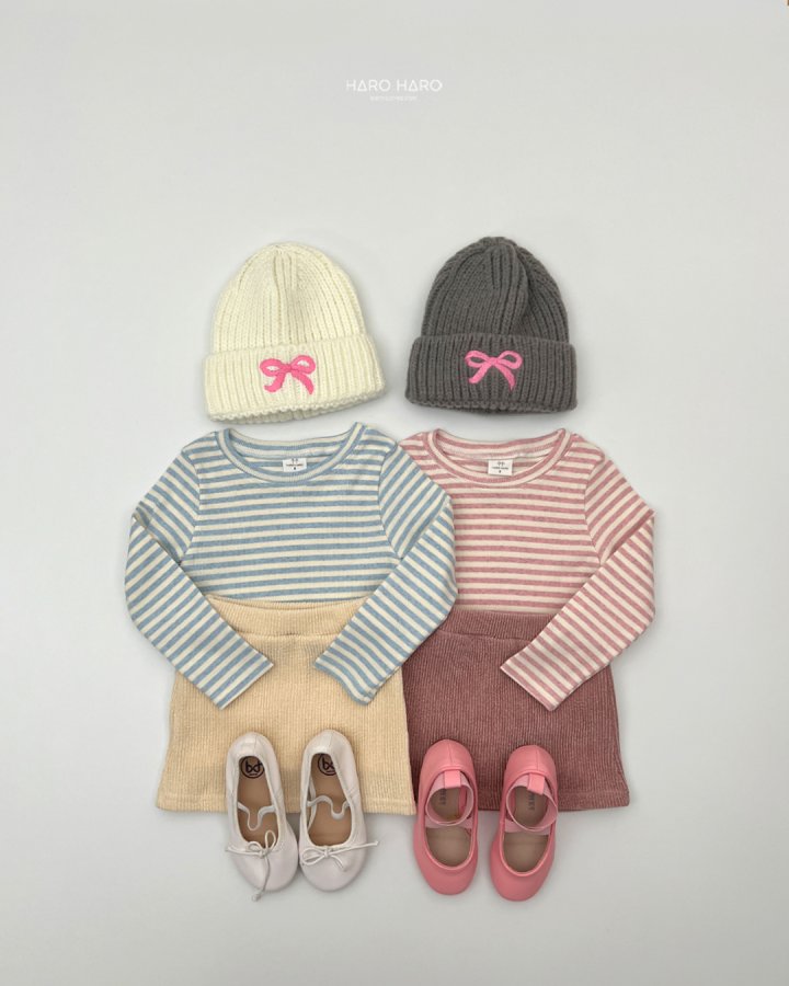 Haro Haro - Korean Children Fashion - #childrensboutique - Cute Ribbon Beanie - 9