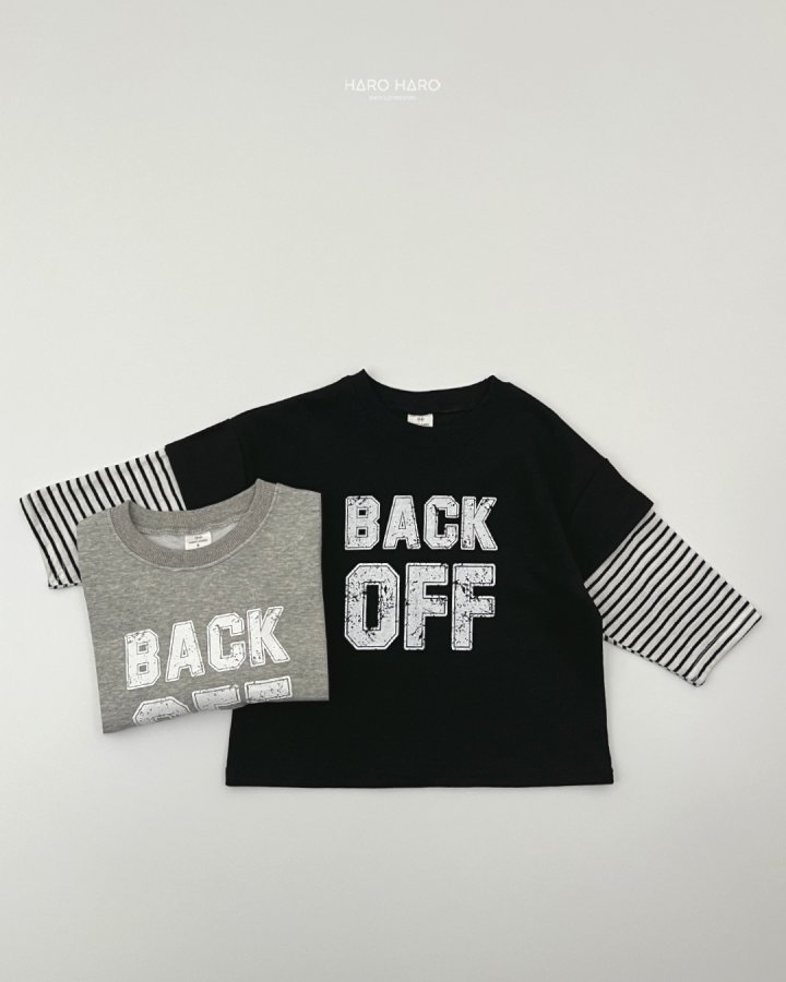 Haro Haro - Korean Children Fashion - #designkidswear - Back OFF Layered Tee - 8