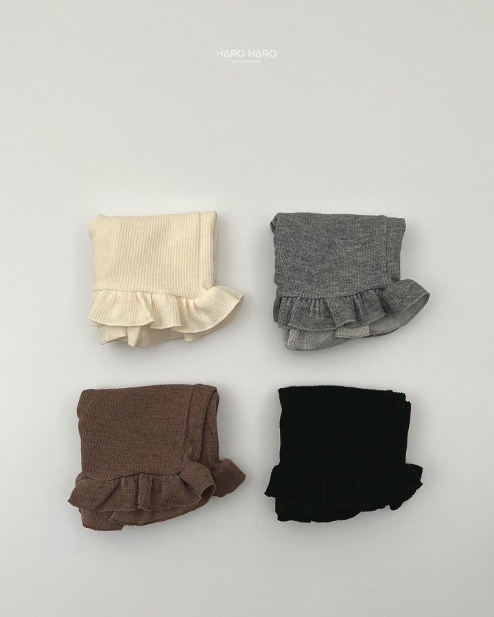 Haro Haro - Korean Children Fashion - #designkidswear - Brownie Frill Pants - 8