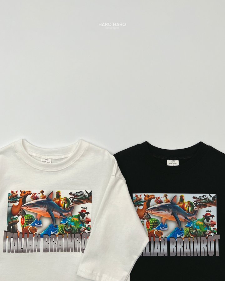 Haro Haro - Korean Children Fashion - #designkidswear - (Kids) Brain Lot Tee - 5