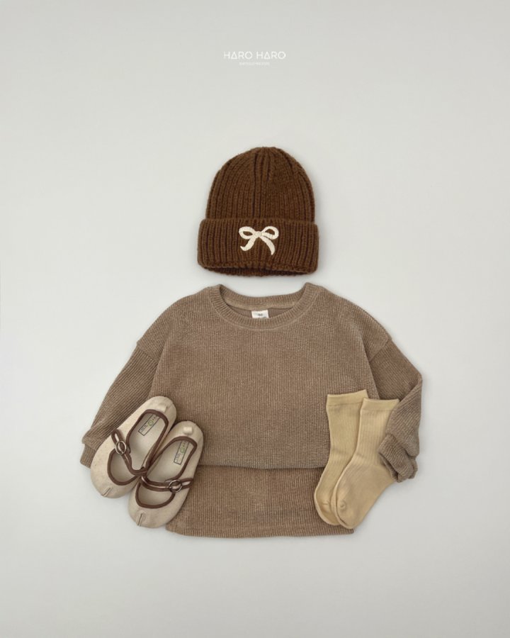 Haro Haro - Korean Children Fashion - #designkidswear - Cute Ribbon Beanie - 10