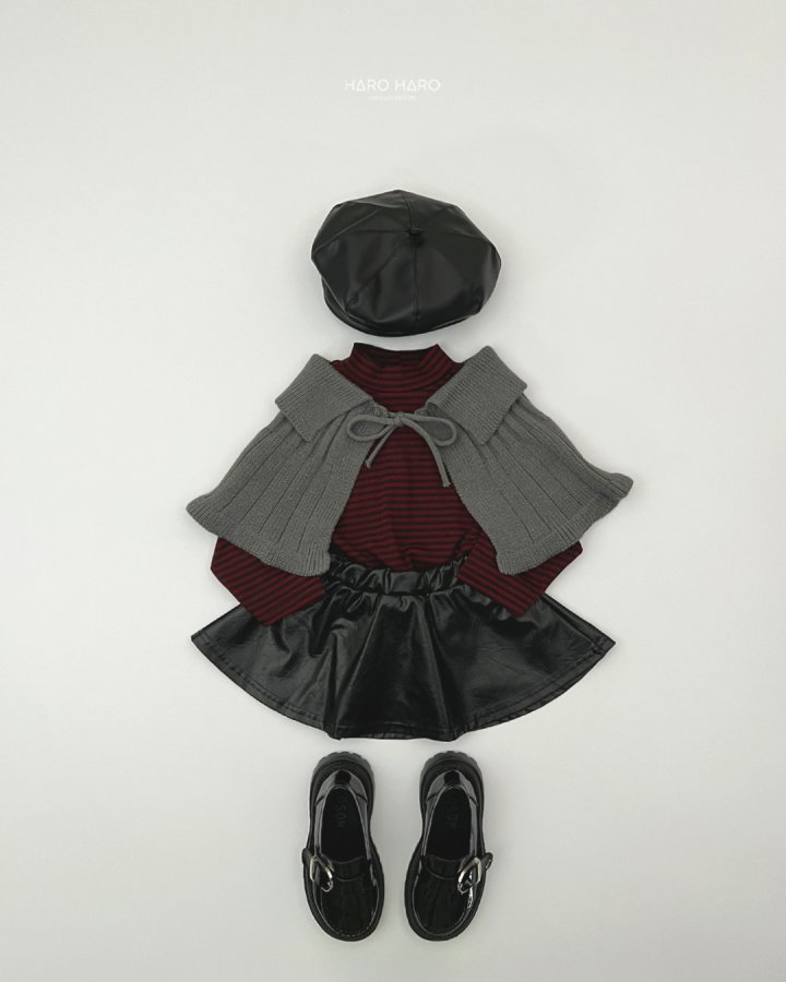 Haro Haro - Korean Children Fashion - #discoveringself - Brownie Knit Cape - 10