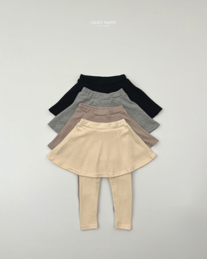Haro Haro - Korean Children Fashion - #discoveringself - Caramel Churros Skirt Leggings - 2