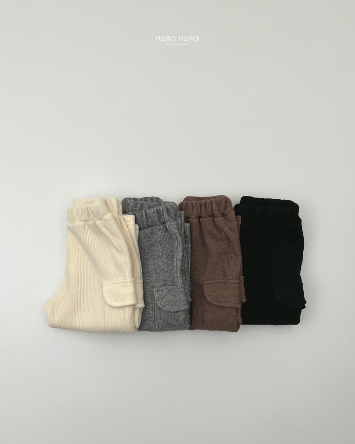 Haro Haro - Korean Children Fashion - #discoveringself - Margaret Knit Cargo Pants - 7