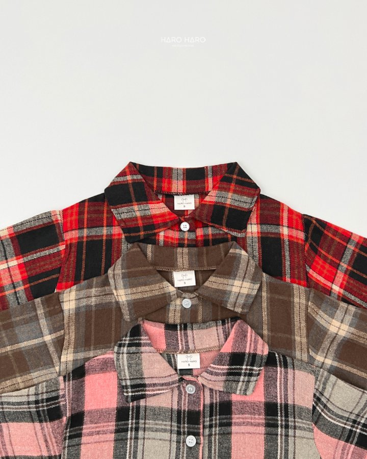 Haro Haro - Korean Children Fashion - #discoveringself - Best Check Shirt - 3