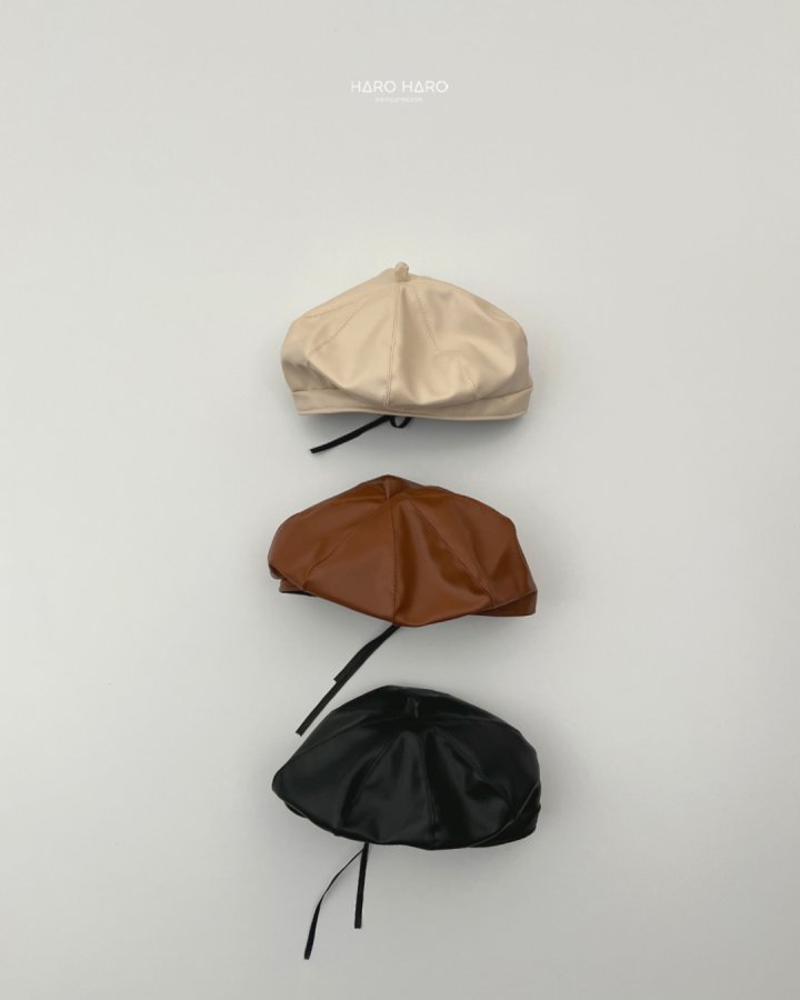 Haro Haro - Korean Children Fashion - #discoveringself - Parisian Leather Beret - 5