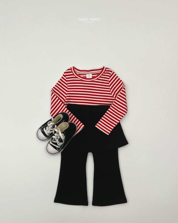 Haro Haro - Korean Children Fashion - #fashionkids - Sweet Stripe Tee - 10