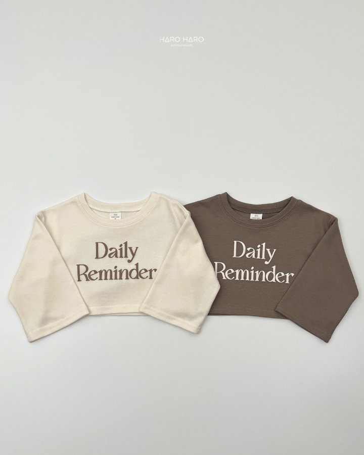 Haro Haro - Korean Children Fashion - #discoveringself - Daily Crop Tee - 4