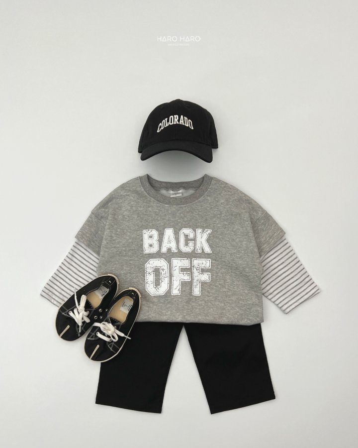 Haro Haro - Korean Children Fashion - #fashionkids - Back OFF Layered Tee - 10