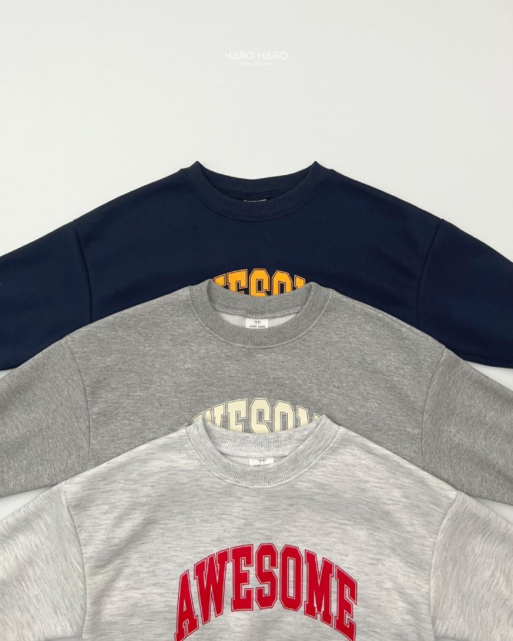 Haro Haro - Korean Children Fashion - #fashionkids - (Kids) Awesome Sweatshirt - 3