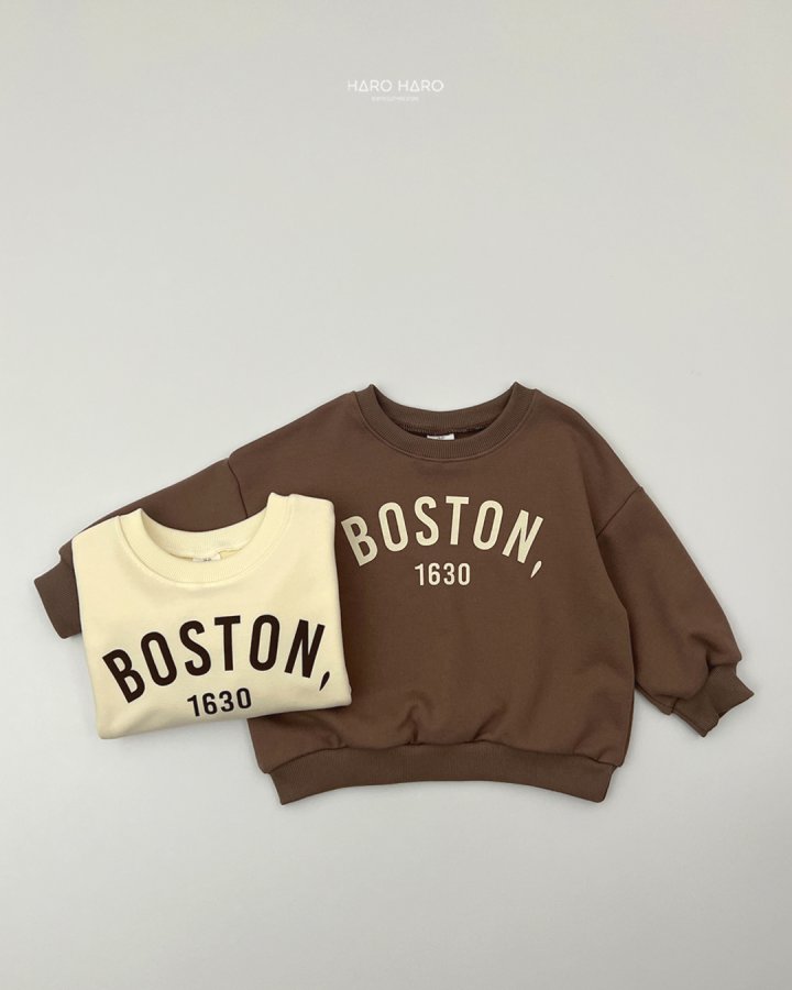 Haro Haro - Korean Children Fashion - #kidsshorts - Boston Sweatshirt - 8