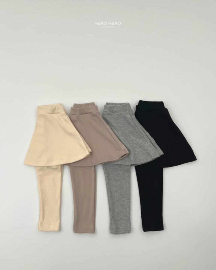 Haro Haro - Korean Children Fashion - #fashionkids - Caramel Churros Skirt Leggings - 4