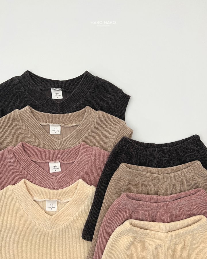 Haro Haro - Korean Children Fashion - #kidsshorts - Castella Vest Set - 3