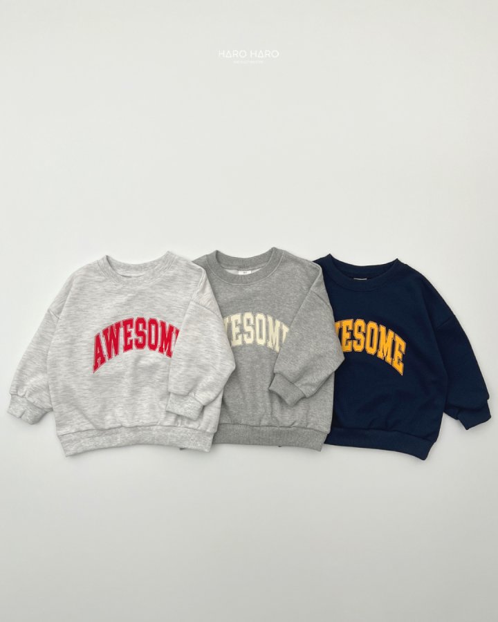 Haro Haro - Korean Children Fashion - #fashionkids - (Kids) Awesome Sweatshirt - 4