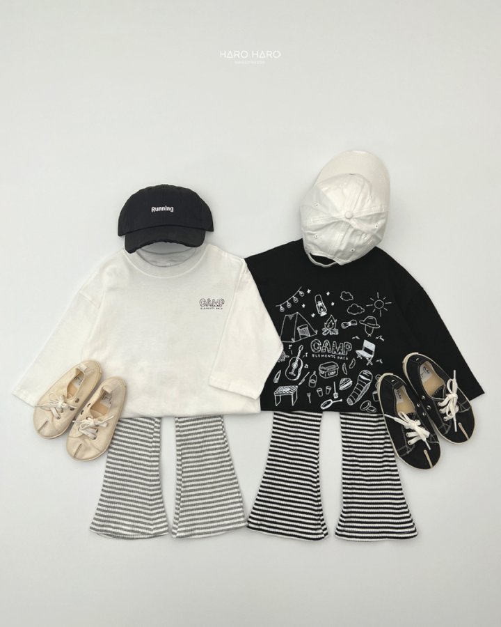 Haro Haro - Korean Children Fashion - #kidsstore - (Kids) Camping Tee - 11