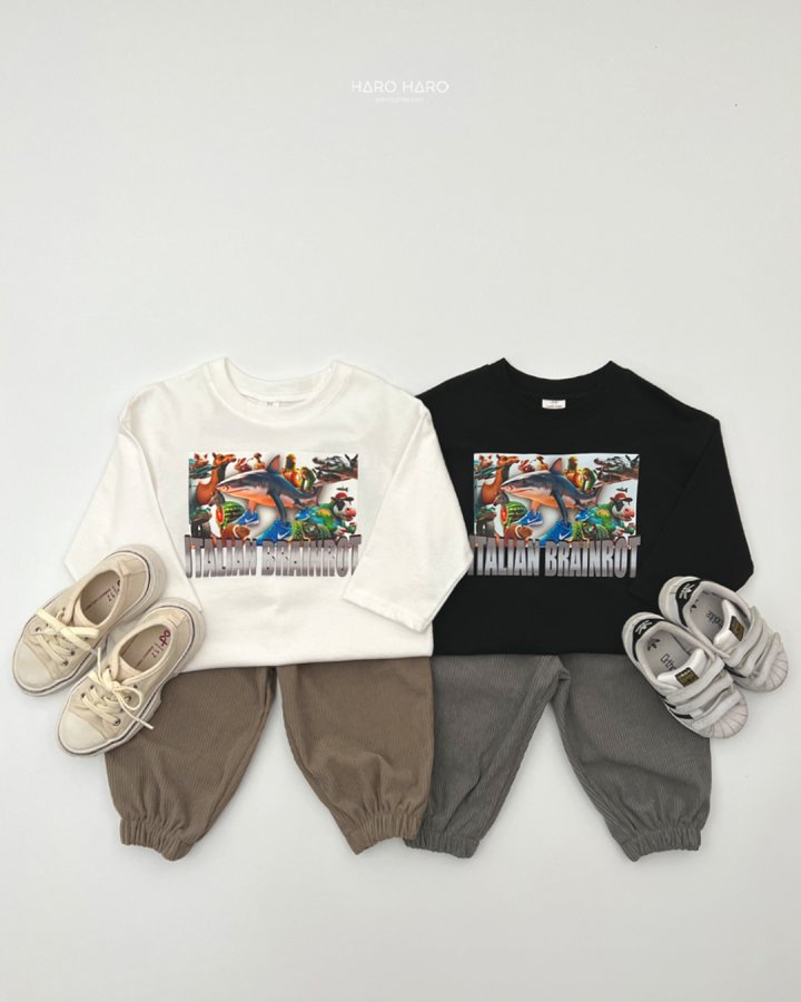 Haro Haro - Korean Children Fashion - #kidsstore - (Kids) Brain Lot Tee - 9