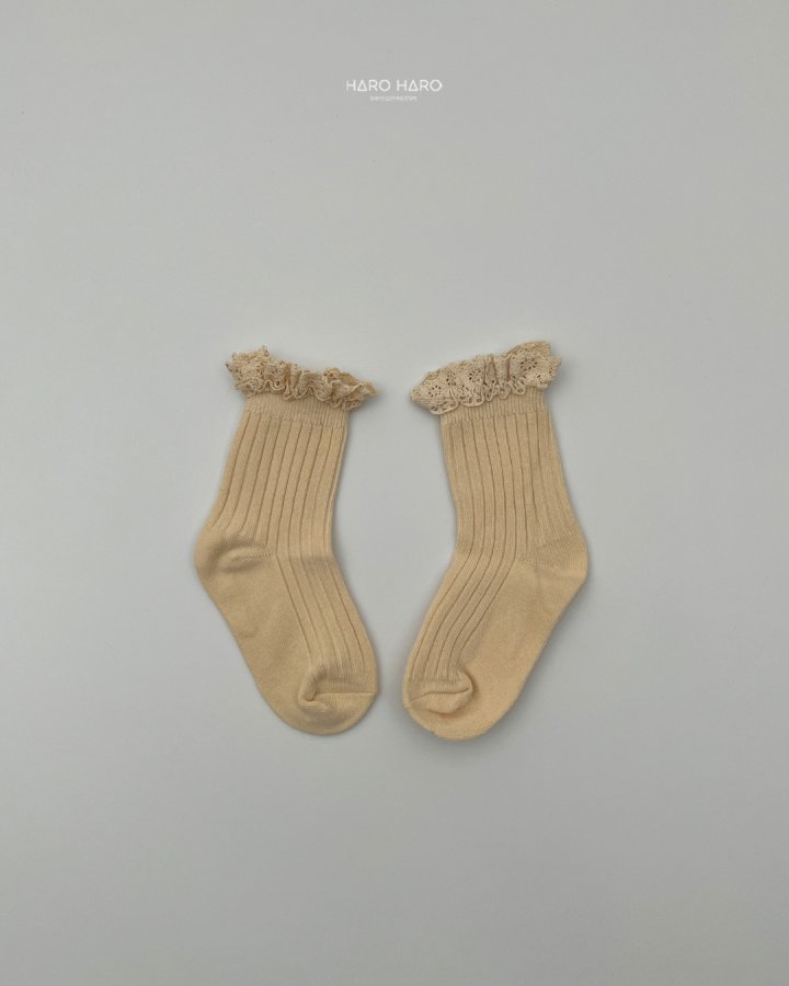 Haro Haro - Korean Children Fashion - #kidsshorts - Ange Lace Socks - 4