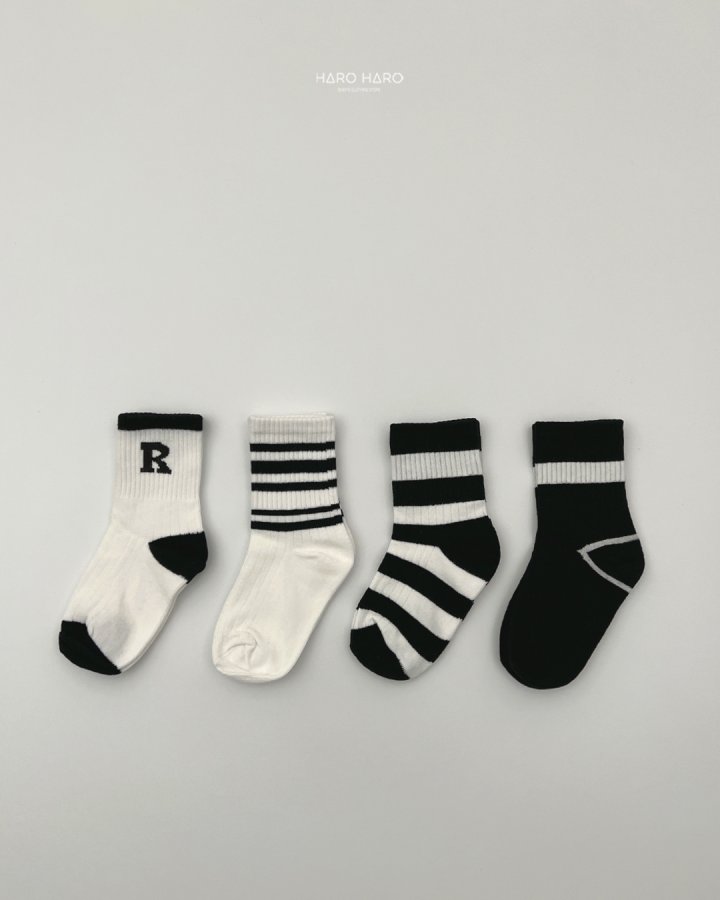 Haro Haro - Korean Children Fashion - #kidsstore - Best Socks Set (set of 4) - 2