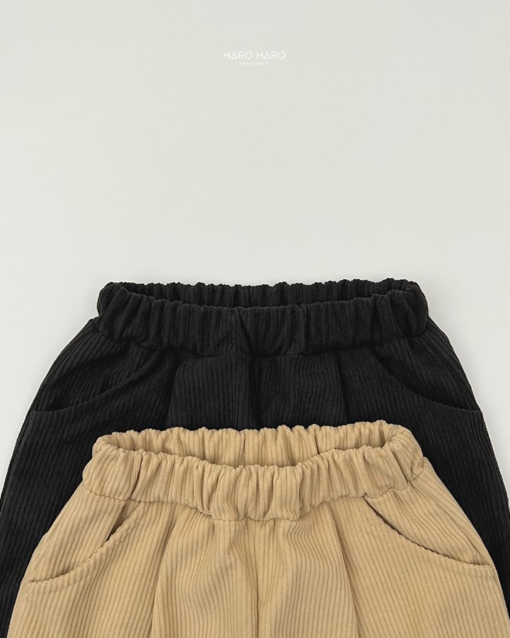 Haro Haro - Korean Children Fashion - #kidzfashiontrend - Corduroy Pants (set of 2) - 3