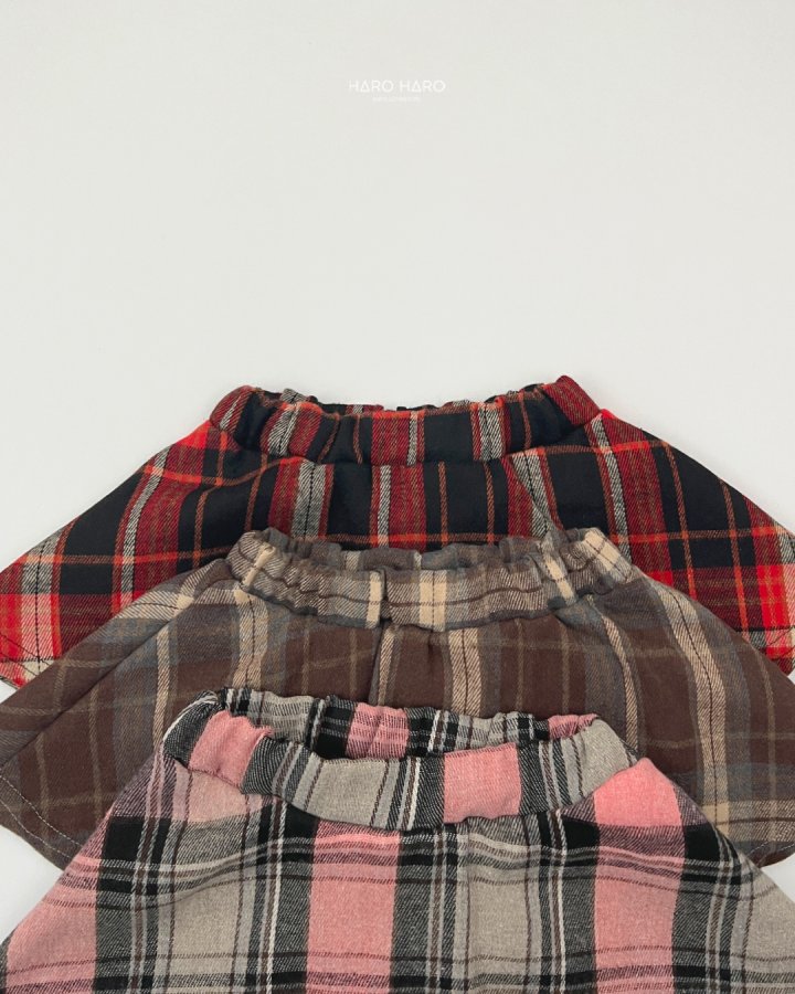 Haro Haro - Korean Children Fashion - #kidzfashiontrend - Sweet Check Mini Skirt - 3