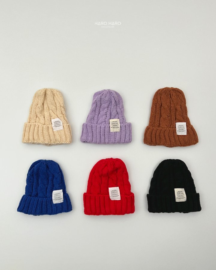 Haro Haro - Korean Children Fashion - #kidzfashiontrend - Soft Cable Beanie - 3