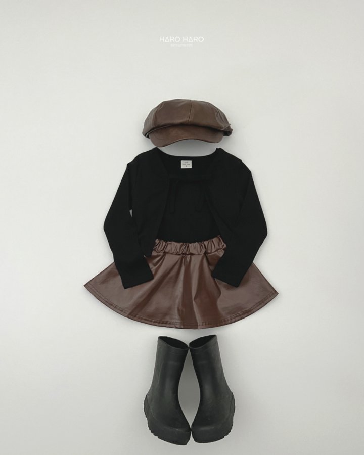 Haro Haro - Korean Children Fashion - #kidzfashiontrend - Vintage Leather Beret - 8