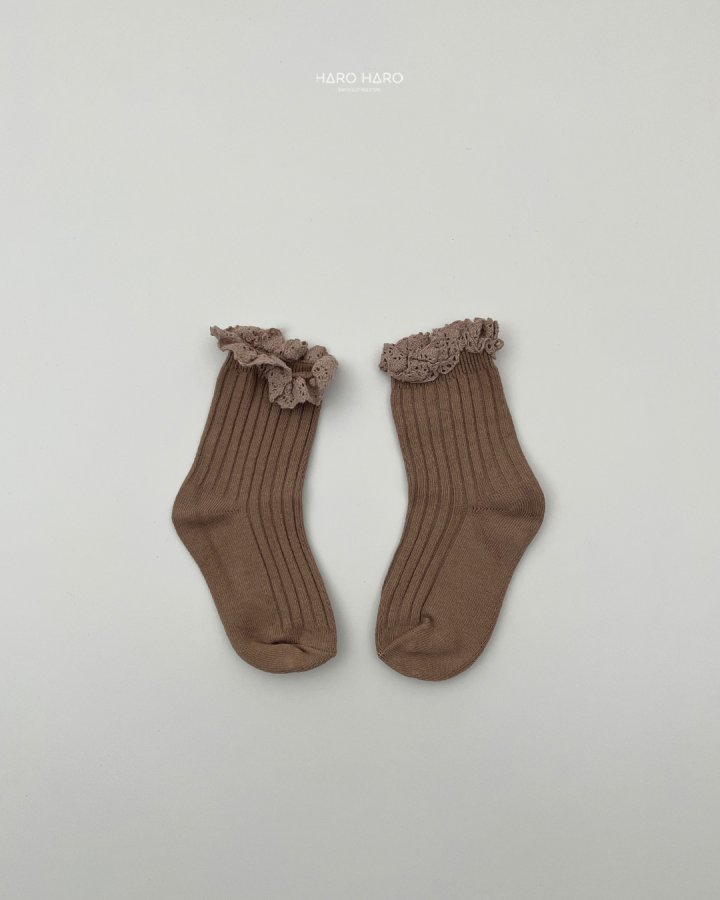 Haro Haro - Korean Children Fashion - #kidzfashiontrend - Ange Lace Socks - 5