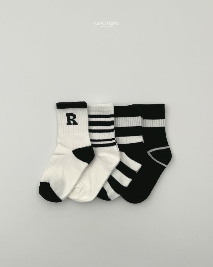 Haro Haro - Korean Children Fashion - #kidzfashiontrend - Best Socks Set (set of 4) - 3