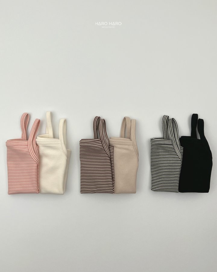 Haro Haro - Korean Children Fashion - #littlefashionista - Layered Strap Sleeveless (set of 2) - 11