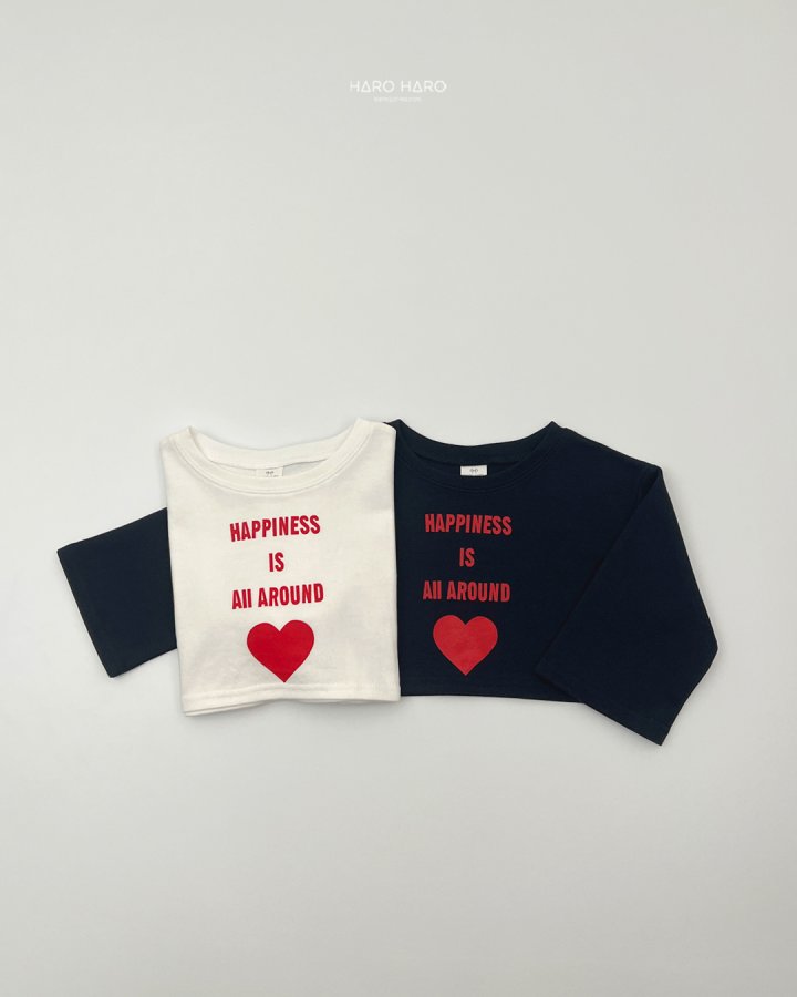 Haro Haro - Korean Children Fashion - #littlefashionista - Happy Crop Tee - 8