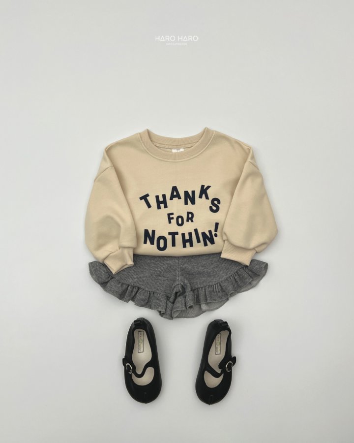 Haro Haro - Korean Children Fashion - #littlefashionista - (Kids) Thanks Sweatshirt - 10