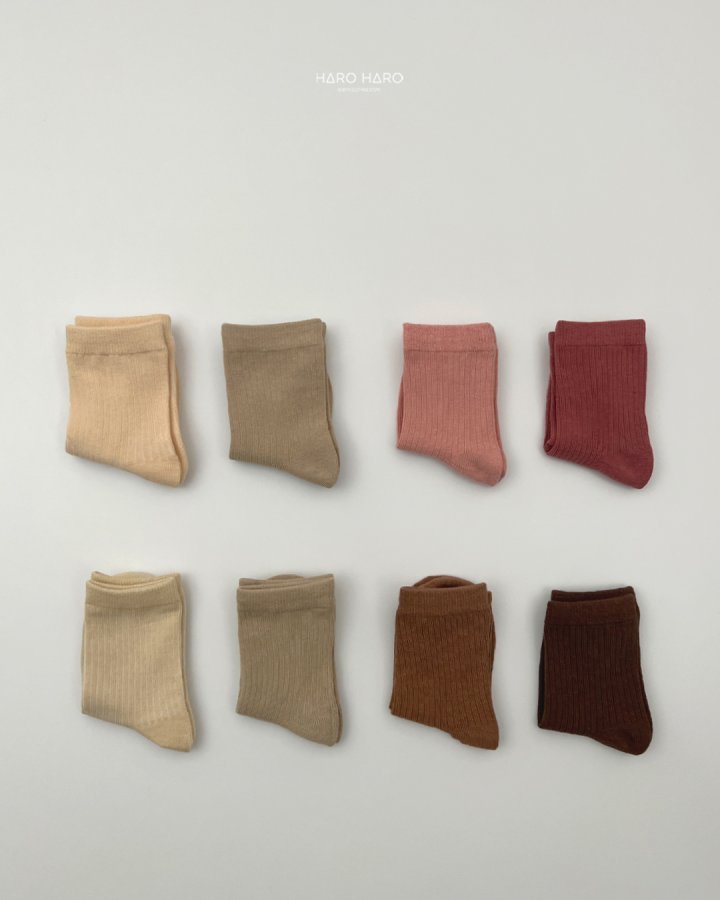 Haro Haro - Korean Children Fashion - #littlefashionista - Powder Socks Set (set of 4) - 6