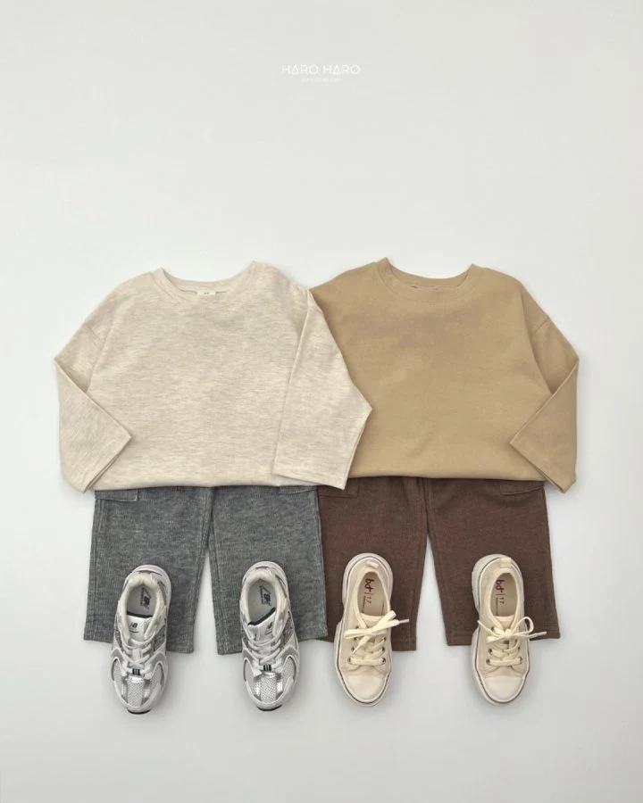 Haro Haro - Korean Children Fashion - #magicofchildhood - Autumn Loose Tee (set of 2) - 10