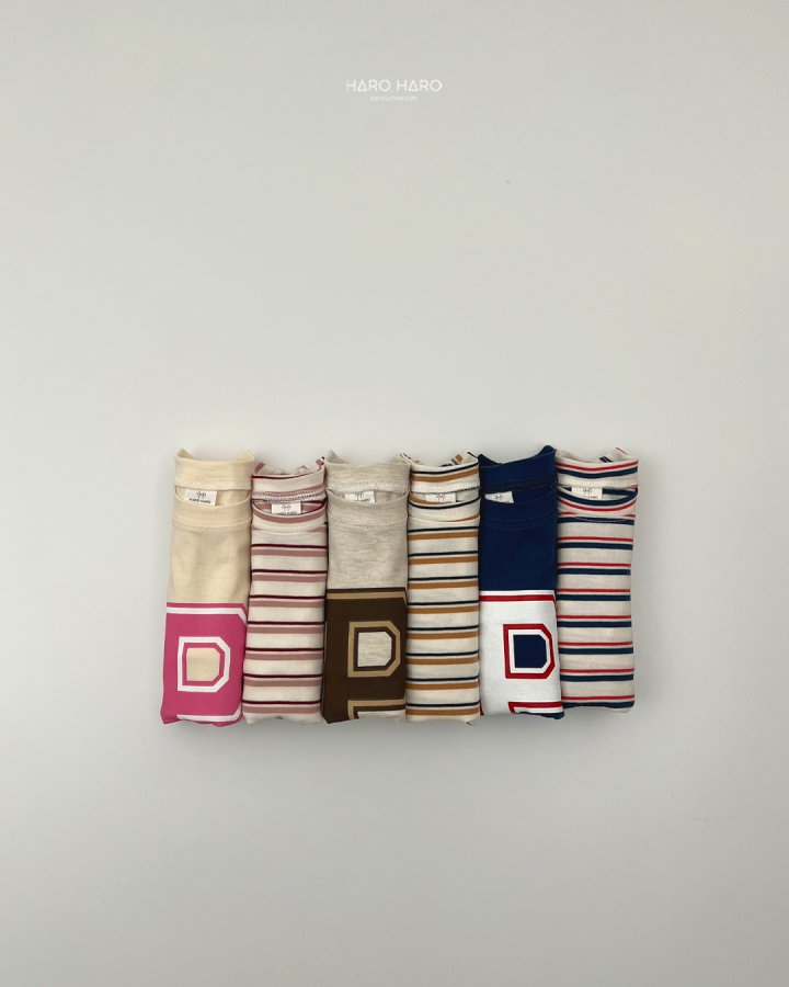 Haro Haro - Korean Children Fashion - #magicofchildhood - Point Logo Tee (set of 2) - 9