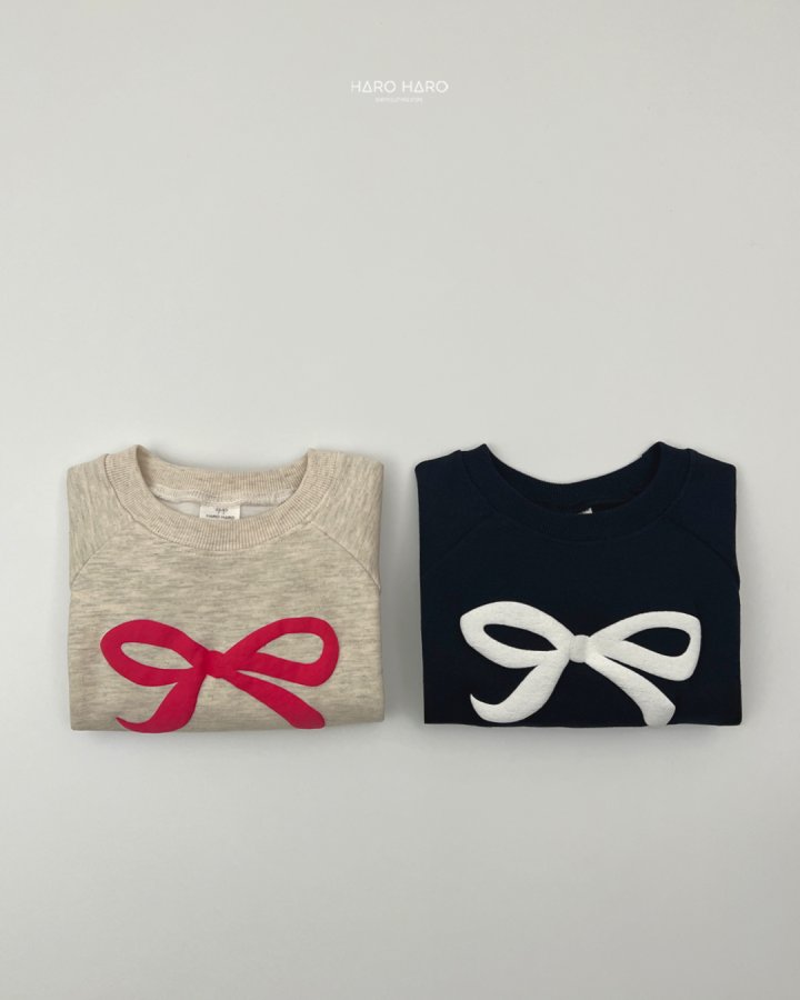 Haro Haro - Korean Children Fashion - #magicofchildhood - Fluffy Ribbon Sweatshirt - 7