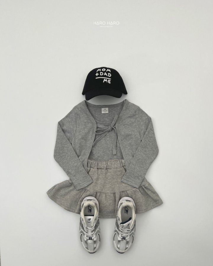 Haro Haro - Korean Children Fashion - #magicofchildhood - Choco Ribbon Cardigan Set - 11