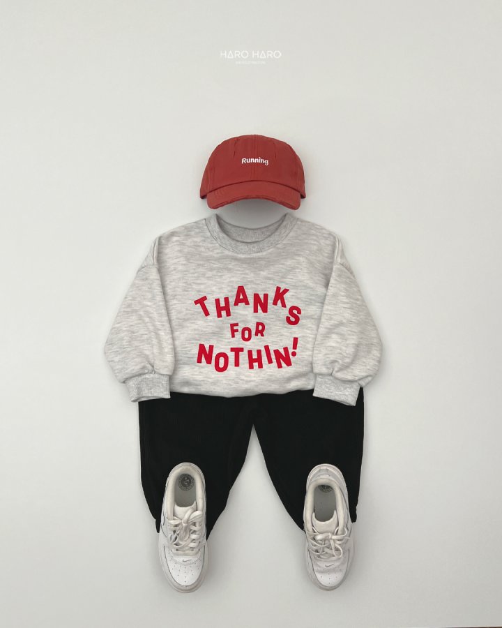 Haro Haro - Korean Children Fashion - #magicofchildhood - (Kids) Thanks Sweatshirt - 11