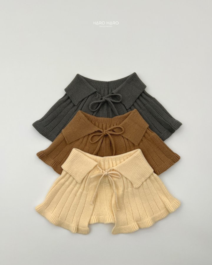 Haro Haro - Korean Children Fashion - #minifashionista - Brownie Knit Cape - 2