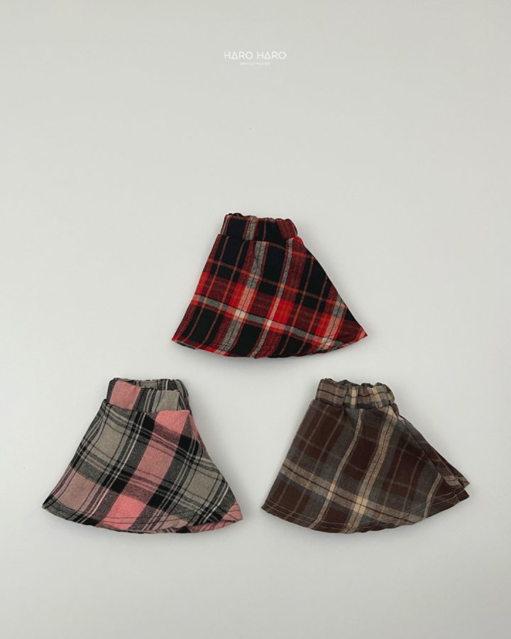 Haro Haro - Korean Children Fashion - #minifashionista - Sweet Check Mini Skirt - 7