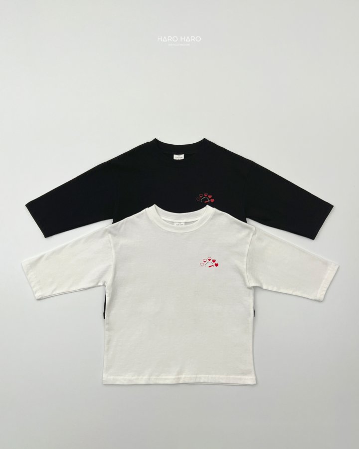 Haro Haro - Korean Children Fashion - #minifashionista - (Kids) Heart Boom Tee - 2
