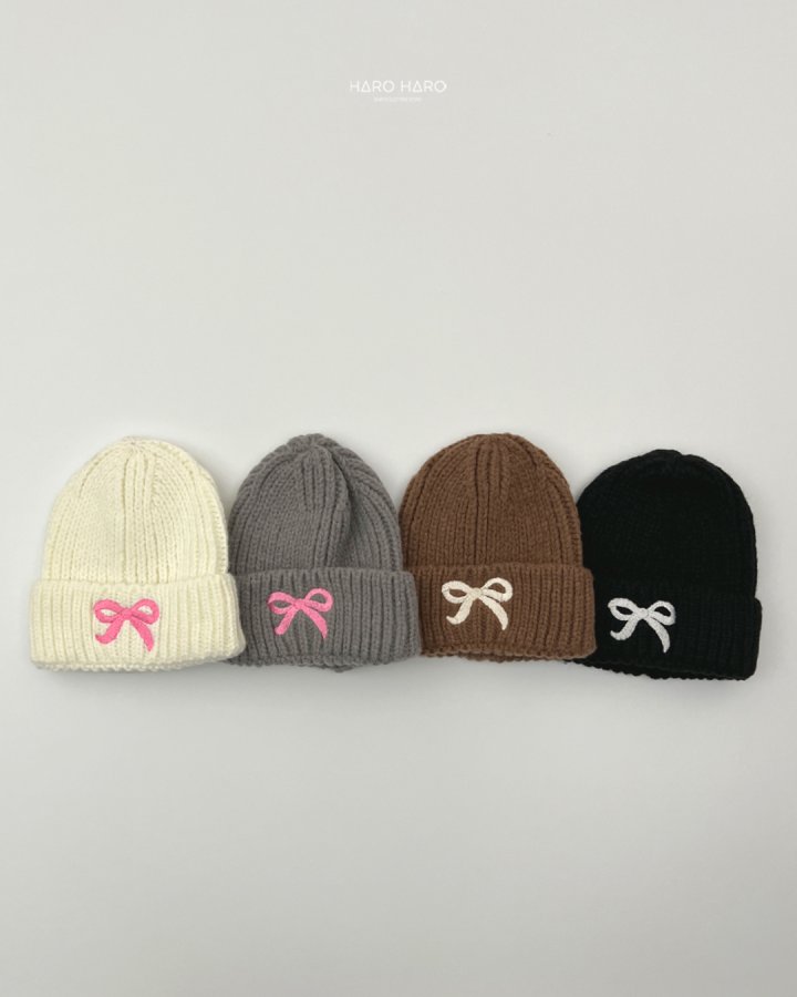 Haro Haro - Korean Children Fashion - #minifashionista - Cute Ribbon Beanie - 5